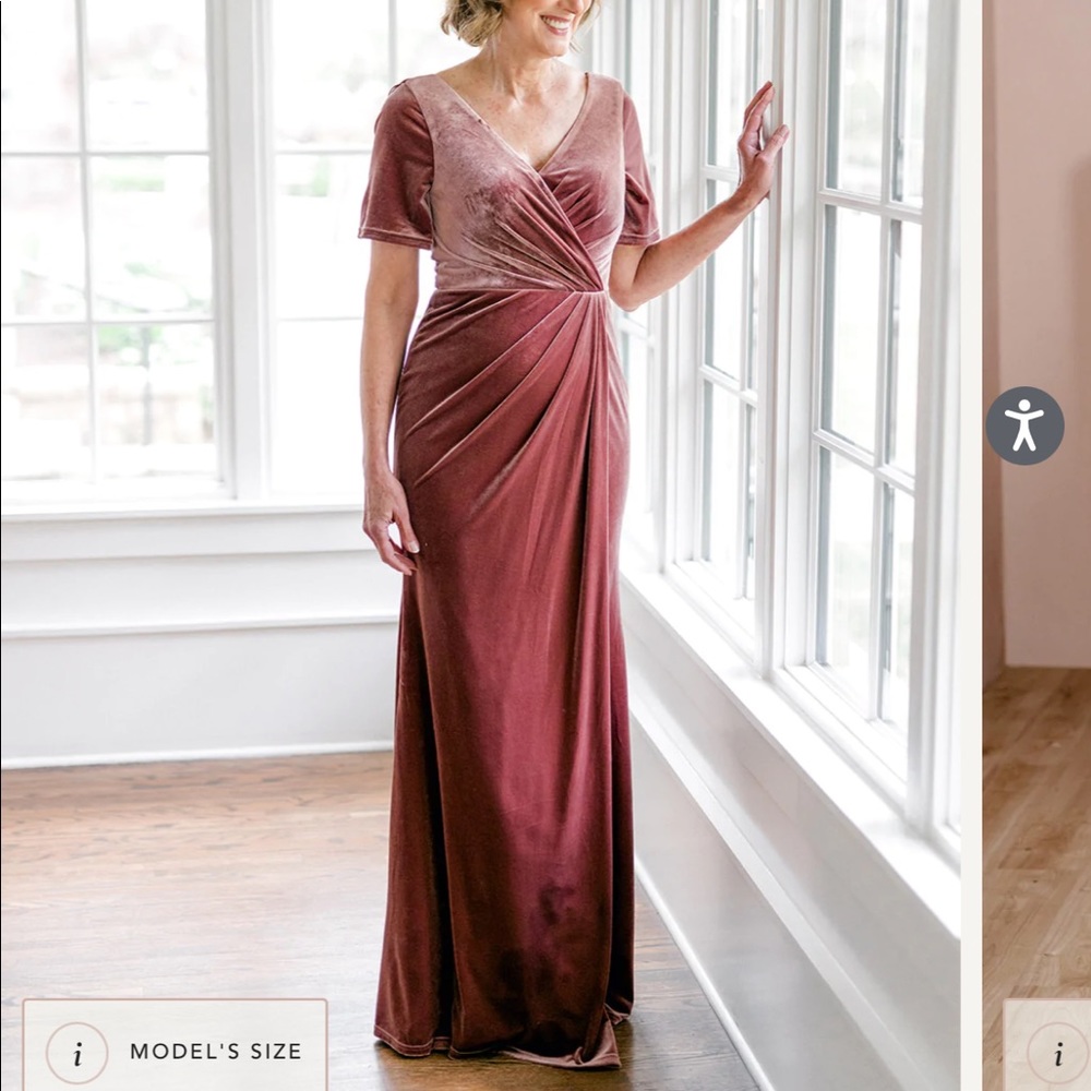 Revelry Gisele Black Velvet Dress